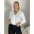 Košeľa dlhý rukáv dámska LAJLA (S/M/L ONE SIZE) TALIANSKA MÓDA IMWHA261132/DUR S/M/L biela