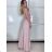Šaty dlhé elegantné společenské trblietavé bez rukávov dámske MONA (XS/S/M ONE SIZE) TALIANSKA MÓDA IMM25M16486