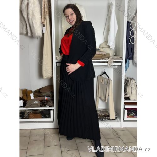 Sako elegantný dlhý rukáv dámske (S/M/L ONE SIZE) TALIANSKA MÓDA IM426038