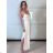 Šaty svatební společenské na ramienka dámske (S/M ONE SIZE) TALIANSKA MÓDA IMPMD2643076B