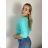 Sveter tenký úpletový 3/4 rukáv dámsky (S/M/L ONE SIZE) TALIANSKA MÓDA IMSM26052