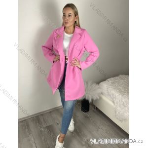 Kabát jarní dlhý rukáv dámsky (S/M/L ONE SIZE) TALIANSKA MÓDA IMSM261113