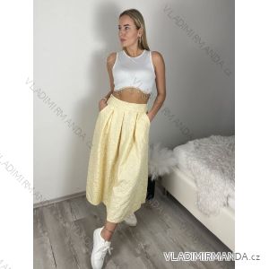 Sukňa stredne dlhá dámska (S/M/L ONE SIZE) TALIANSKA MÓDA IMWKH26945/DUR