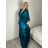 Šaty dlhé elegantné společenské s 3/4 rukávem  dámske (S/M/L ONE SIZE) TALIANSKA MÓDA IMHMS261111/DUR S/M/L zlatá