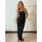 Šaty elegantní společenské na ramienka dámske (S/M ONE SIZE) TALIANSKA MÓDA IMPMD2611099