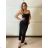 Šaty dlhé elegantní společenské na ramienka dámske (S/M ONE SIZE) TALIANSKA MÓDA IMPMD2645653