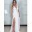 Šaty elegantné spoločenské dlhé bez rukávov dámske (S/M ONE SIZE) TALIANSKA MóDA IMM269069-S/DU