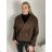 Kabátik krátky oversize dlhý rukáv dámske (S/M/L ONE SIZE) TALIANSKA MÓDA IMPLU251111
