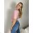 Sveter úpletový krátký rukáv dámsky (S/M/L ONE SIZE) TALIANSKA MÓDA IMSM261114
