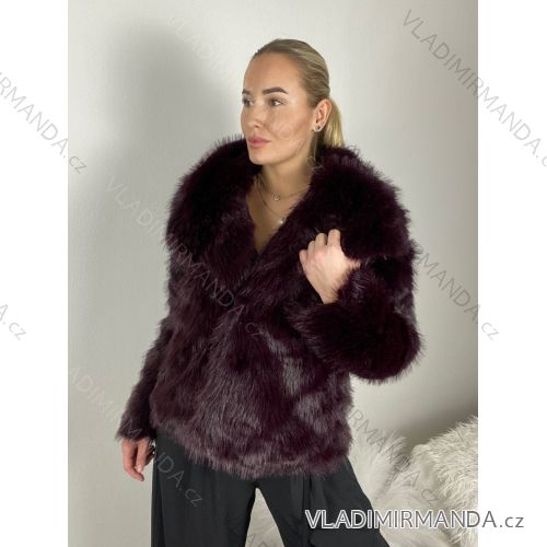 Kabát kožúšok dámsky (S/M-M/L) TALIANSKA MÓDA IMM25M5627