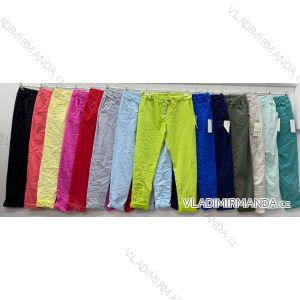 Nohavice strečové dámske nadrozmer (46/48/50 ONE SIZE) TALIANSKA MÓDA IM426065