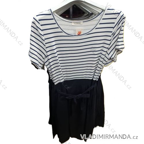 Šaty krátke letné krátky rukáv dámske (S/M/L ONE SIZE) TALIANSKA MÓDA IMSM26066