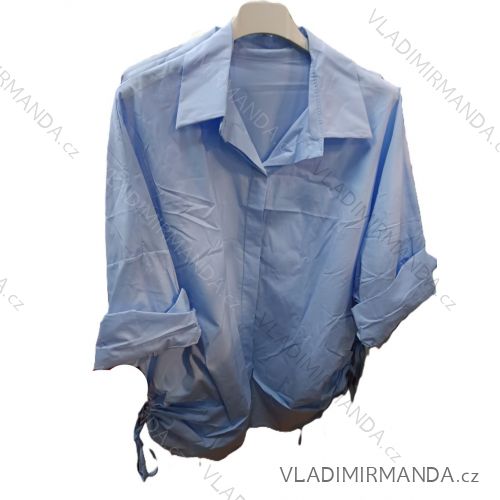 Košeľa klasik dlhý rukáv dámska (S/M/L ONE SIZE) TALIANSKA MÓDA IMSM26075