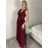 Šaty dlhé spoločenské trblietavé bez rukávov dámske (S/M/L ONE SIZE) TALIANSKA MÓDA IMPSH2520034/DR -   biela -   S/M/L