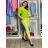 Nohavice strečové dámske  LINDA (S/M/L ONE SIZE) TALIANSKA MÓDA IM4251163/DUR khaki S/M/L