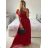 Šaty spoločenské dlhé tylové dámske s rukávom LILIANA (XS/S/M ONE SIZE) TALIANSKA MÓDA IMWMY251286/DUR béžová XS/S/M