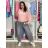 Sveter tenký oversize dlhý rukáv dámsky (M/L/XL ONE SIZE) TALIANSKA MÓDA IM426057