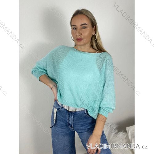 Sveter tenký oversize dlhý rukáv dámsky (M/L/XL ONE SIZE) TALIANSKA MÓDA IM426057
