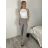 Nohavice dlhé elegantné dámske nadrozmer (S/M - M/L - XL/2XL) MIEGO MIE262539/DUR S / M béžová