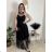 Šaty spoločenské dlhé bez rukávu dámske (S/M ONE SIZE) TALIANSKA MÓDA IM3236286/DU černá S/M/L