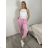 Nohavice elegantné dámske (S/M/L ONE SIZE) TALIANSKA MÓDA IM426030/DUR smaragdová S/M/L