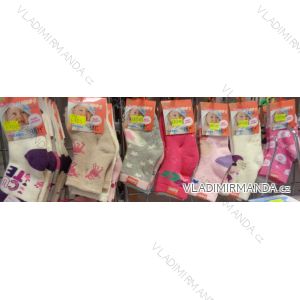 Ponožky teplé thermo protisklz dojčenské dievčenské (0-36 mesiacov) LOOKEN ZTY-6705