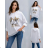 Tunika mikinová s kapucňou 3/4 dlhý rukáv dámska (S/M/L ONE SIZE) TALIANSKA MÓDA IMPLI2695014