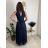 Šaty dlhé spoločenské tylové trblietavé bez rukávu dámske LUNA (S/M/L ONE SIZE) TALIANSKA MÓDA IMWKY252567