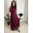 Šaty dlhé spoločenské tylové trblietavé bez rukávu dámske LUNA (S/M/L ONE SIZE) TALIANSKA MÓDA IMWKY252567