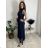 Šaty dlhé spoločenské tylové trblietavé bez rukávu dámske LUNA (S/M/L ONE SIZE) TALIANSKA MÓDA IMWKY252567/DUR modrá kráľovská S/M/L
