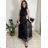 Šaty dlhé spoločenské tylové trblietavé bez rukávu dámske LUNA (S/M/L ONE SIZE) TALIANSKA MÓDA IMWKY252567/DUR modrá kráľovská S/M/L