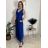 Šaty dlhé spoločenské tylové bez rukávov dámske BEATRICE (S/M/L ONE SIZE) TALIANSKA MÓDA IMWKH26608/DUR tmavo červená S/M/L