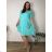 Šaty voľnočasové krátky rukáv dámske nadrozmer IRIS (54/56/58 ONE SIZE) TALIANSKA MÓDA IM426062