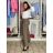 Nohavice dlhé elegantné dámske nadrozmer (S/M - M/L - XL/2XL) MIEGO MIE262539/DUR S / M béžová