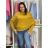Sveter oversize šikmý dlhý rukáv dámske  nadrozměr (48/50/52 ONE SIZE) TALIANSKA MóDA IM424509XL