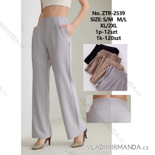 Nohavice dlhé elegantné dámske nadrozmer (S/M - M/L - XL/2XL) MIEGO MIE26ZTR-2539
