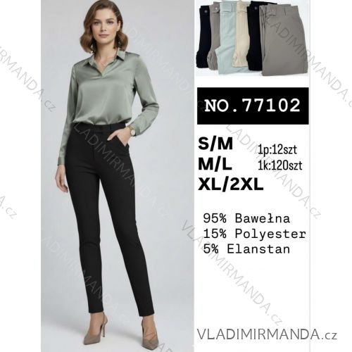 Nohavice elegantné dámske nadrozmer (S/M - M/L - XL/2XL) MIEGO MIE2677102