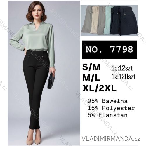 Nohavice elegantné dámske nadrozmer (S/M - M/L - XL/2XL) MIEGO MIE267798