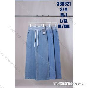 Nohavice riflové dámske nadrozmer (S/M - M/L - XL/XL - XL/XXL) MIEGO MIE26330321