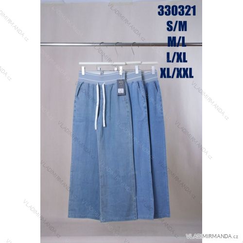 Nohavice riflové dámske nadrozmer (S/M - M/L - XL/XL - XL/XXL) MIEGO MIE26330321