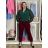Nohavice elegantné dámske (S/M/L ONE SIZE) TALIANSKA MÓDA IM426030/DUR smaragdová S/M/L