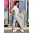 Nohavice elegantné dámske (S/M/L ONE SIZE) TALIANSKA MÓDA IM426030/DUR smaragdová S/M/L