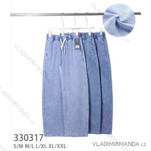 Kalhoty riflové dámské nadrozměr (S/M - M/L - L/XL - XL/2XL) MIEGO MIE26330317