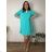 Cardigan letný 3/4 dlhý rukáv dámsky nadrozmer VESUNA (48/50/52 ONE SIZE) TALIANSKA MÓDA IM425415/DU  tmavo smaragdová