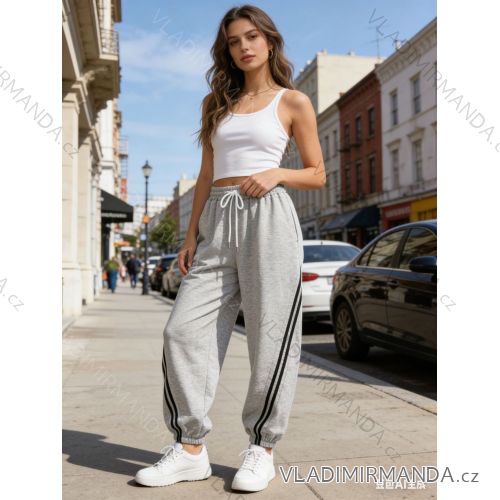 Tepláky dlhé dámske nadrozmer (46/48/50 ONE SIZE) TALIANSKA MÓDA IM426084