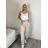 Nohavice volnočasové s opaskom dámske INNA (S/M/L ONE SIZE) TALIANSKA MÓDA IMSM261124/DR S/M/L béžová