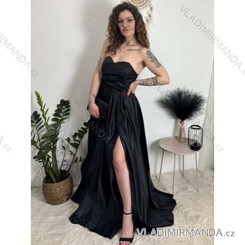 Šaty elegantné spoločenské, elegantné dámske (S/M ONE SIZE) TALIANSKA MÓDA FMPCH269417/DUR červená L