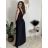 Šaty elegantné dlouhé bez rukávu rukávu dámske SARA (M/L/XL ONE SIZE) TALIANSKA MóDA IM4251146