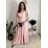 Šaty elegantné dlouhé bez rukávu rukávu dámske SARA (M/L/XL ONE SIZE) TALIANSKA MóDA IM4251146