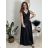 Šaty elegantné dlouhé bez rukávu rukávu dámske SARA (M/L/XL ONE SIZE) TALIANSKA MóDA IM4251146/DUR zelená lipová M/L/XL